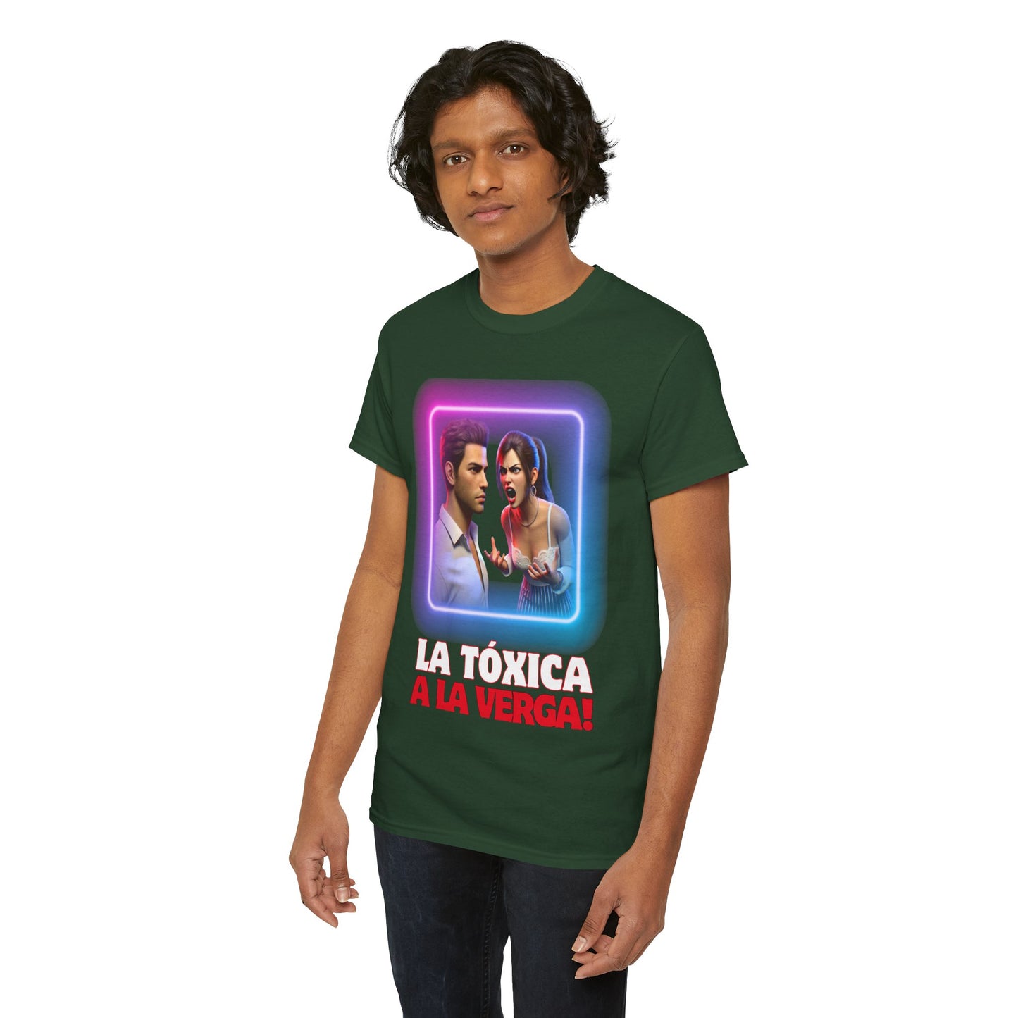 CAMISETA HOMBRE ALFA "LA TÓXICA A LA VERGA".(USA).