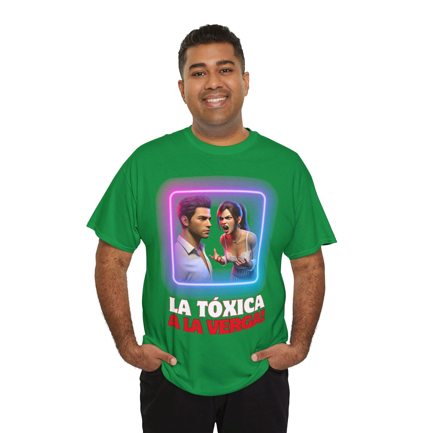 CAMISETA HOMBRE ALFA "LA TÓXICA A LA VERGA".(USA).