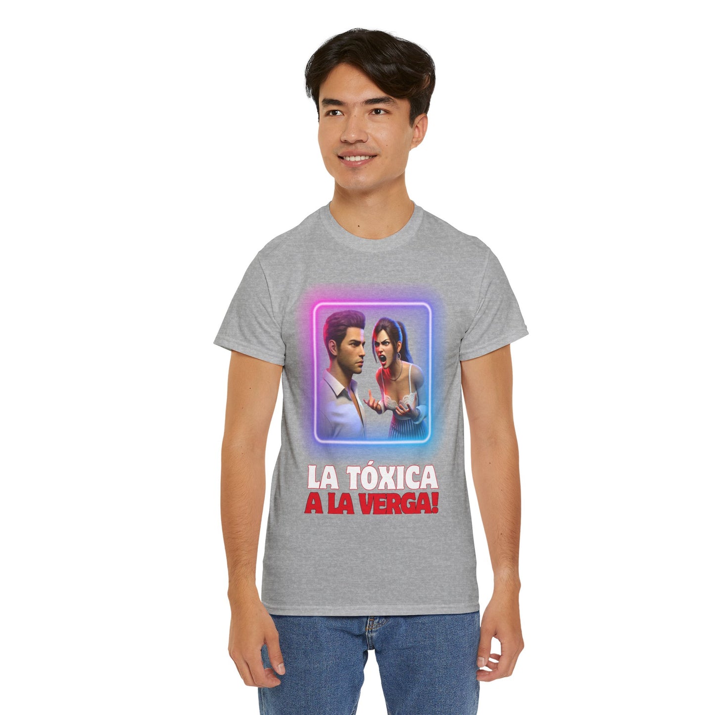 CAMISETA HOMBRE ALFA "LA TÓXICA A LA VERGA".(USA).