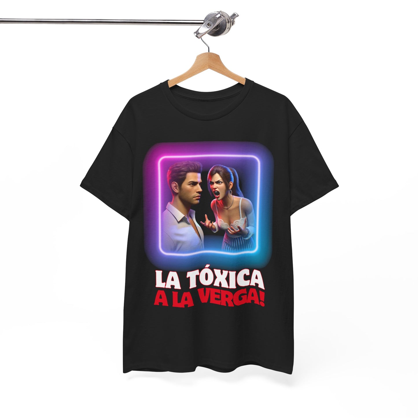 CAMISETA HOMBRE ALFA "LA TÓXICA A LA VERGA".(USA).