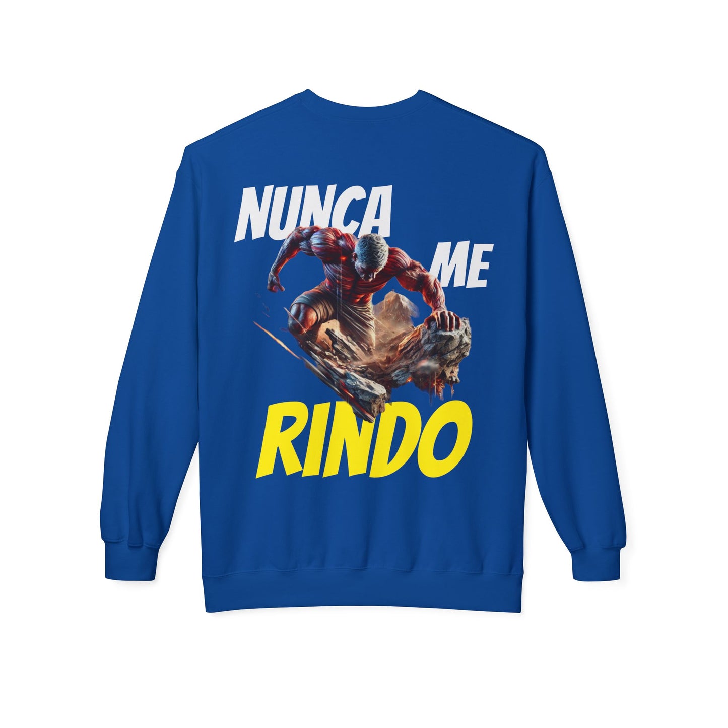 SUDADERA HOMBRE ALFA, "NUNCA ME RINDO".(USA).