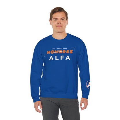 SUDADERA HOMBRE ALFA (LOGO MANGA) "SON TIEMPOS PARA HOMBRES ALFA".(USA).