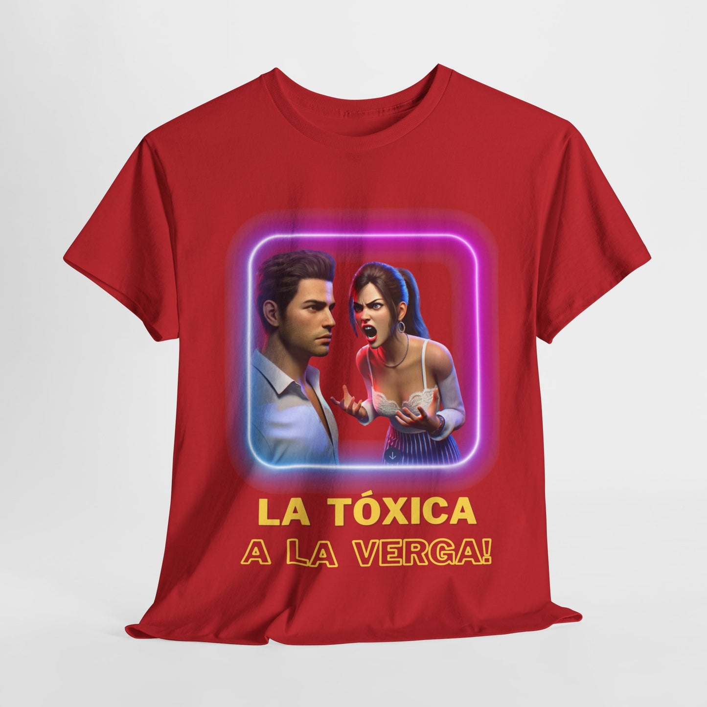 CAMISETA HOMBRE ALFA "LA TÓXICA A LA VERGA".(USA).