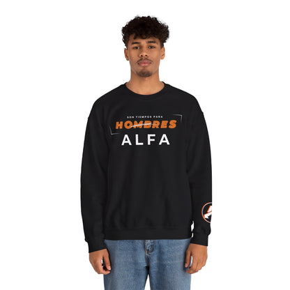 SUDADERA HOMBRE ALFA (LOGO MANGA) "SON TIEMPOS PARA HOMBRES ALFA".(USA).