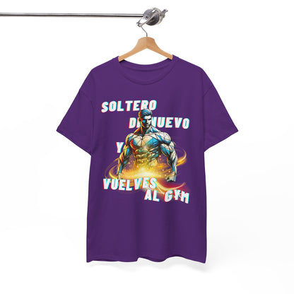 CAMISETA HOMBRE ALFA "SOLTERO DE NUEVO."(USA)