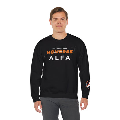 SUDADERA HOMBRE ALFA (LOGO MANGA) "SON TIEMPOS PARA HOMBRES ALFA".(USA).