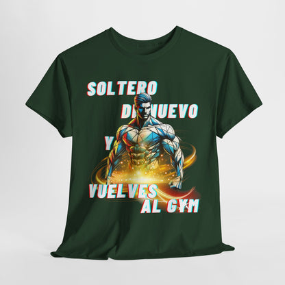 CAMISETA HOMBRE ALFA "SOLTERO DE NUEVO."(USA)