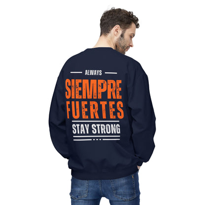 SUDADERA HOMBRE ALFA, "SIEMPRE FUERTES".(USA).