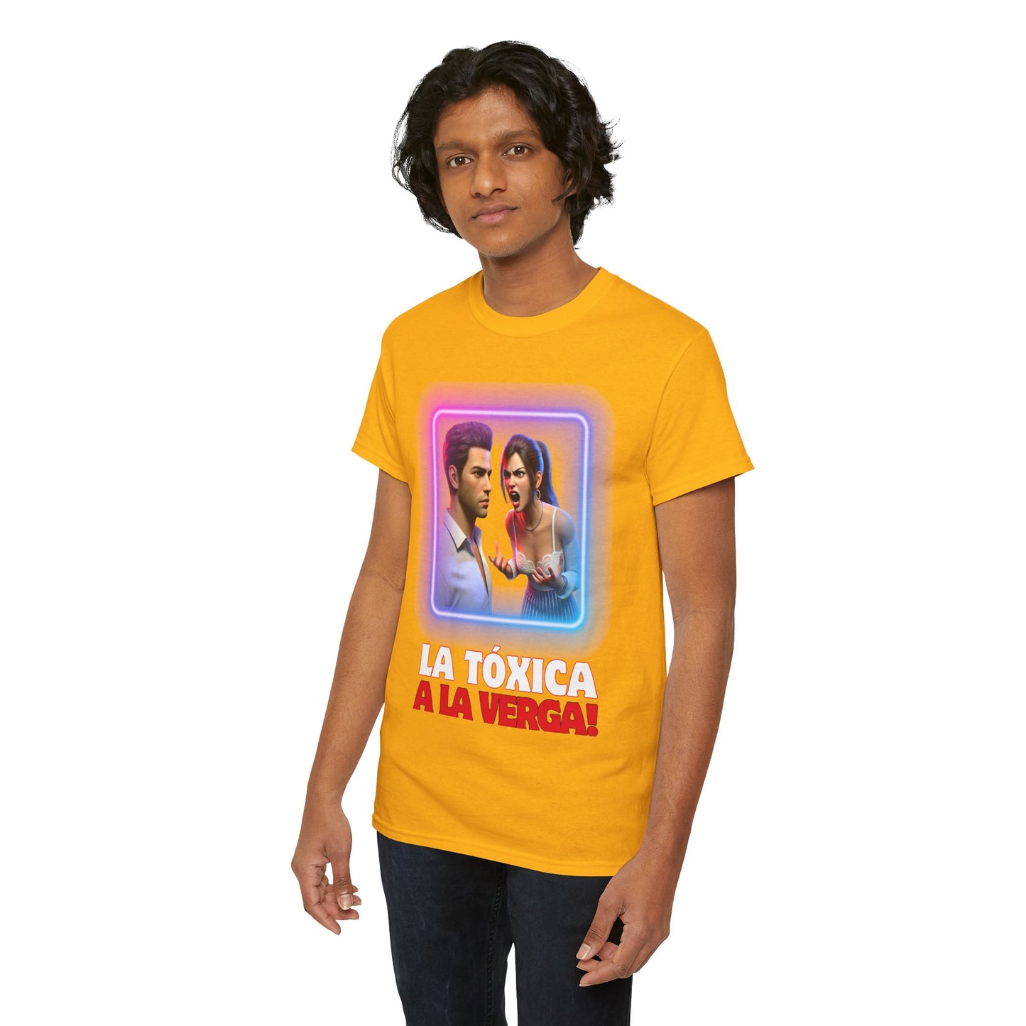 CAMISETA HOMBRE ALFA "LA TÓXICA A LA VERGA".(USA).