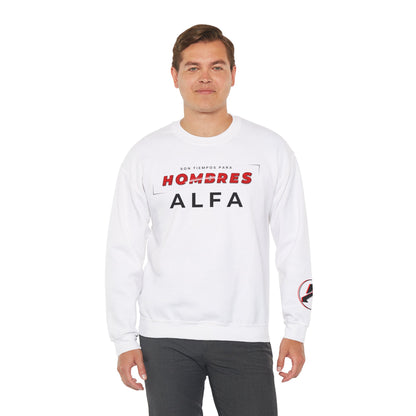 SUDADERA HOMBRE ALFA (LOGO MANGA) "SON TIEMPOS PARA HOMBRES ALFA".(USA).