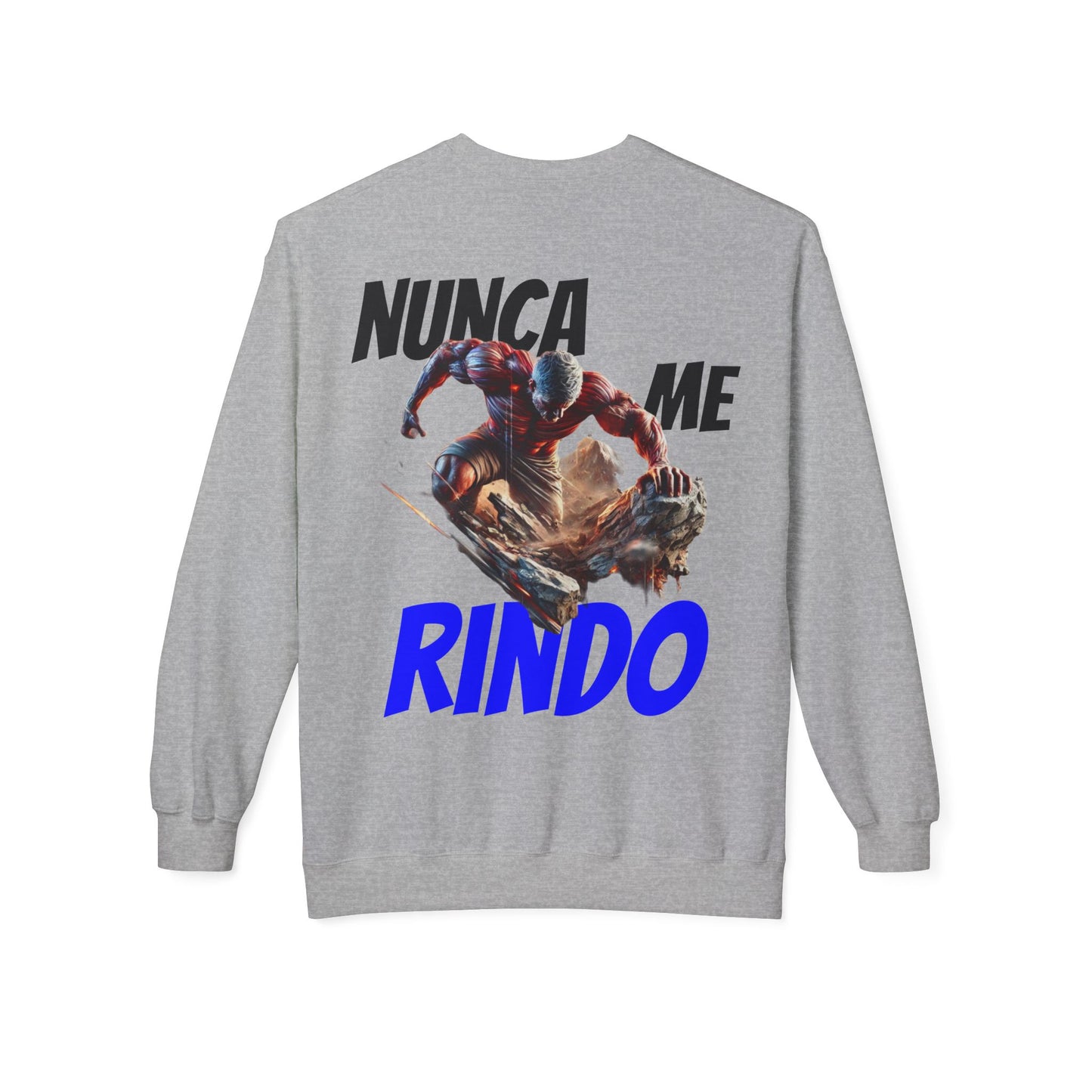 SUDADERA HOMBRE ALFA, "NUNCA ME RINDO".(USA).