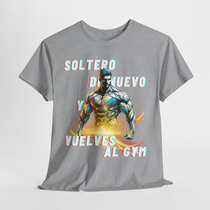 CAMISETA HOMBRE ALFA "SOLTERO DE NUEVO."(USA)