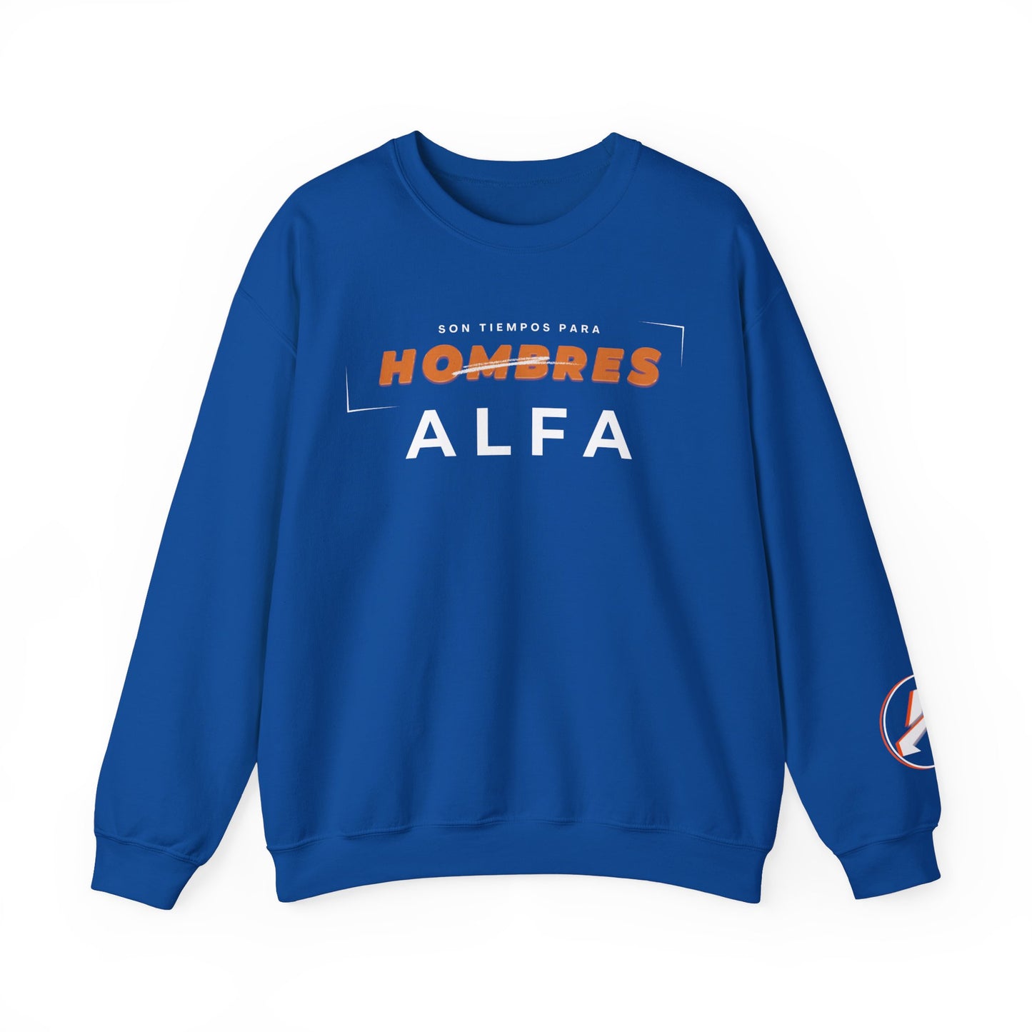 SUDADERA HOMBRE ALFA (LOGO MANGA) "SON TIEMPOS PARA HOMBRES ALFA".(USA).