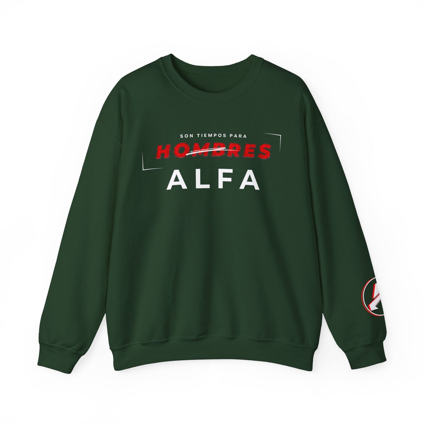 SUDADERA HOMBRE ALFA (LOGO MANGA) "SON TIEMPOS PARA HOMBRES ALFA".(USA).