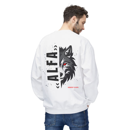 SUDADERA HOMBRE ALFA, "SIENTE TU ALFA". (USA).