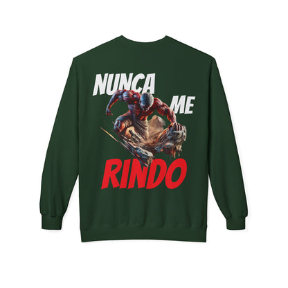 SUDADERA HOMBRE ALFA, "NUNCA ME RINDO".(USA).