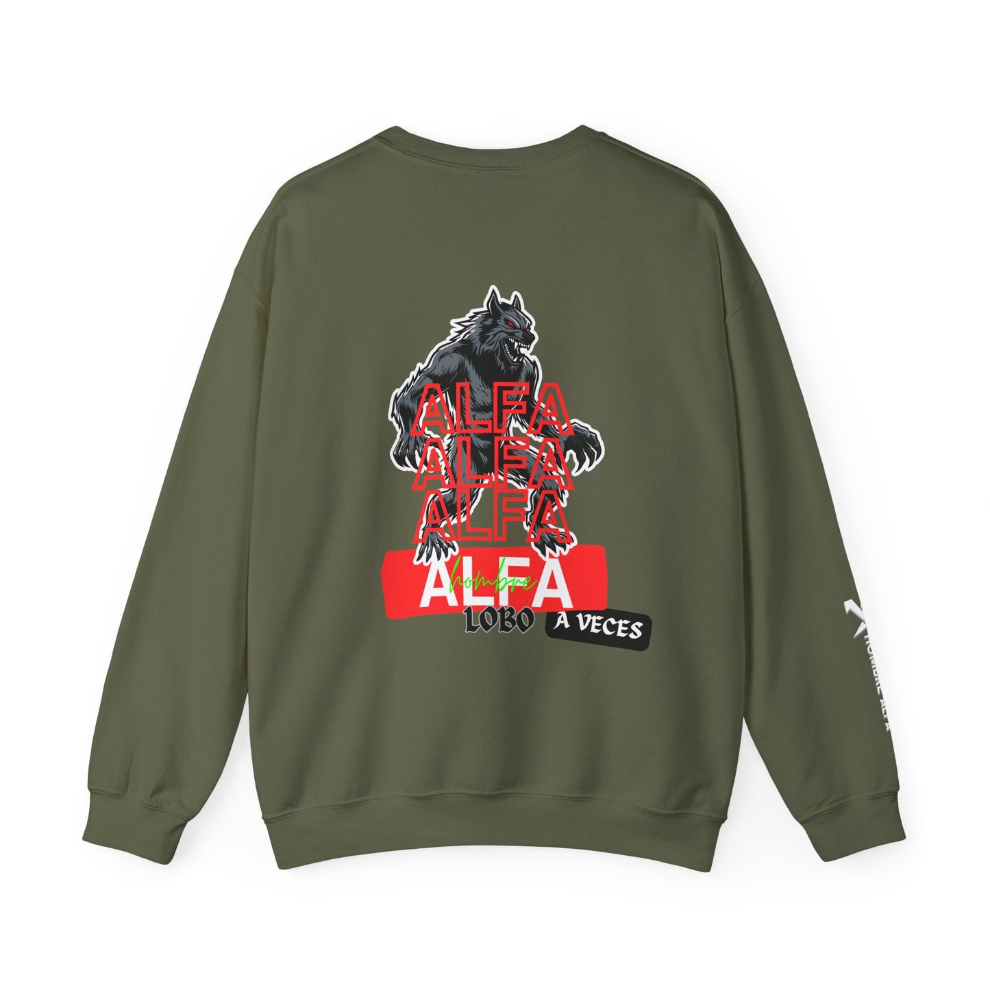 SUDADERA HOMBRE ALFA "HOMBRE LOBO A VECES"(USA).