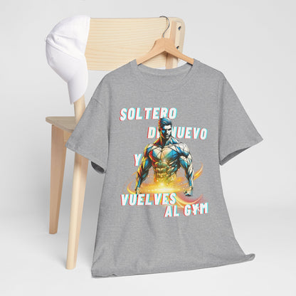 CAMISETA HOMBRE ALFA "SOLTERO DE NUEVO."(USA)