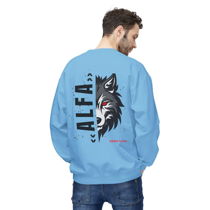 SUDADERA HOMBRE ALFA, "SIENTE TU ALFA". (USA).