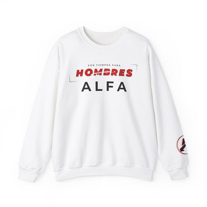 SUDADERA HOMBRE ALFA (LOGO MANGA) "SON TIEMPOS PARA HOMBRES ALFA".(USA).