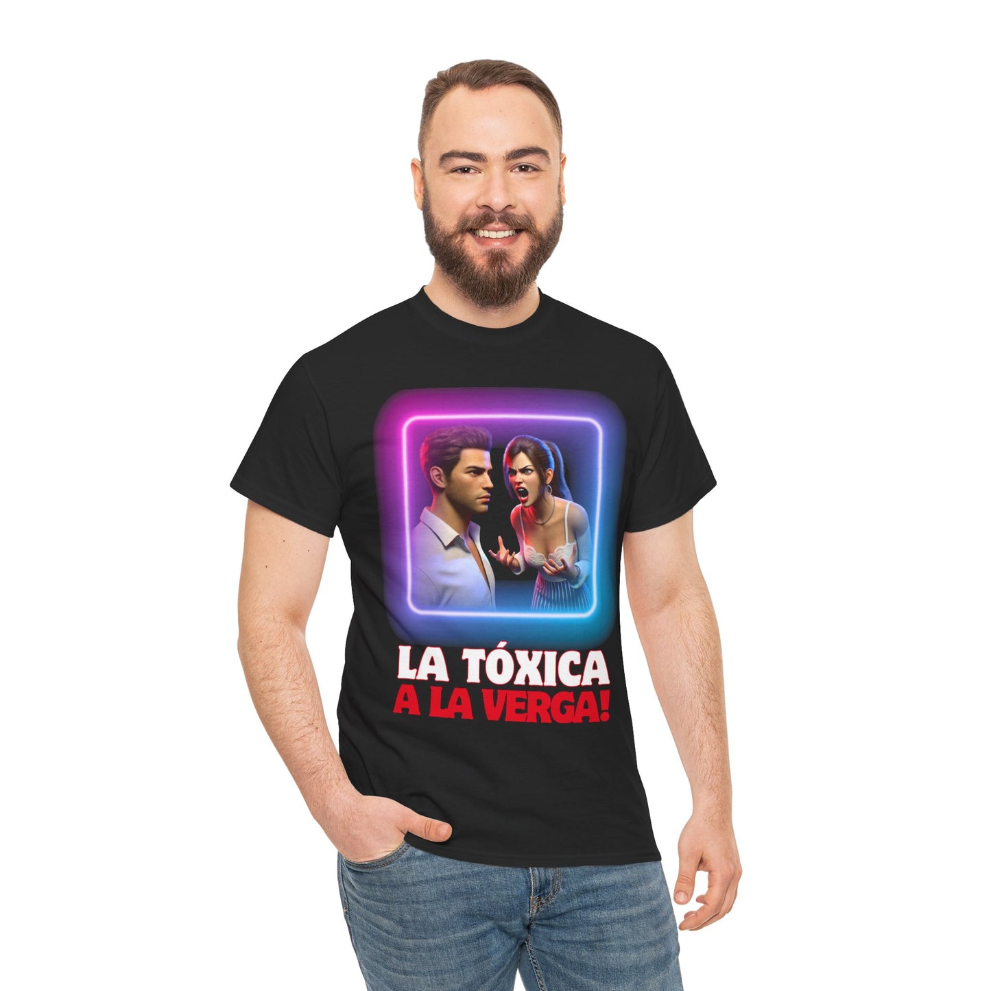 CAMISETA HOMBRE ALFA "LA TÓXICA A LA VERGA".(USA).